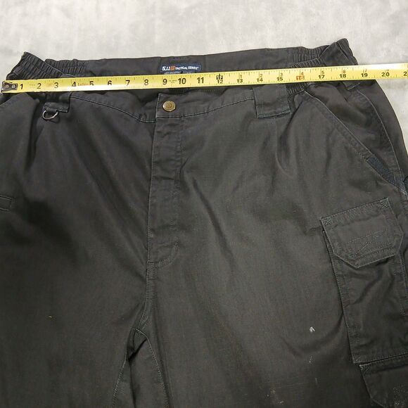 5.11 511 Mens 40x32 Taclite Pro Cargo Pants Black Ripstop Utility Tactical Work - Picture 5 of 11